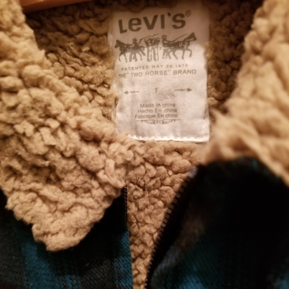 ( Boys ) Levi's Plaid Lumberjack Flannel - Picture 2 of 4
